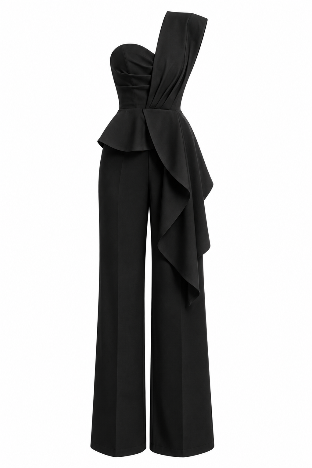 Monaco Noir Jumpsuit — Kae Paris, detalle