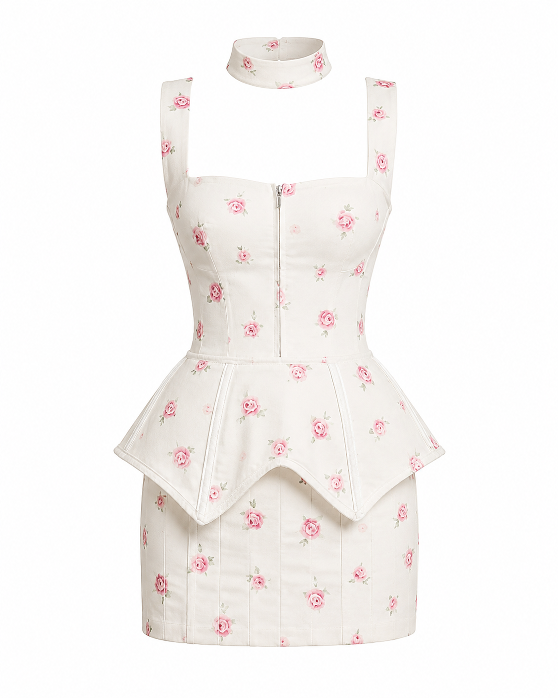 Square-Neck Dress — Kae Paris, detalle