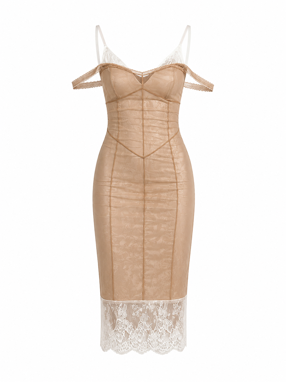 Voil Midi Dress — Kae Paris, detalle