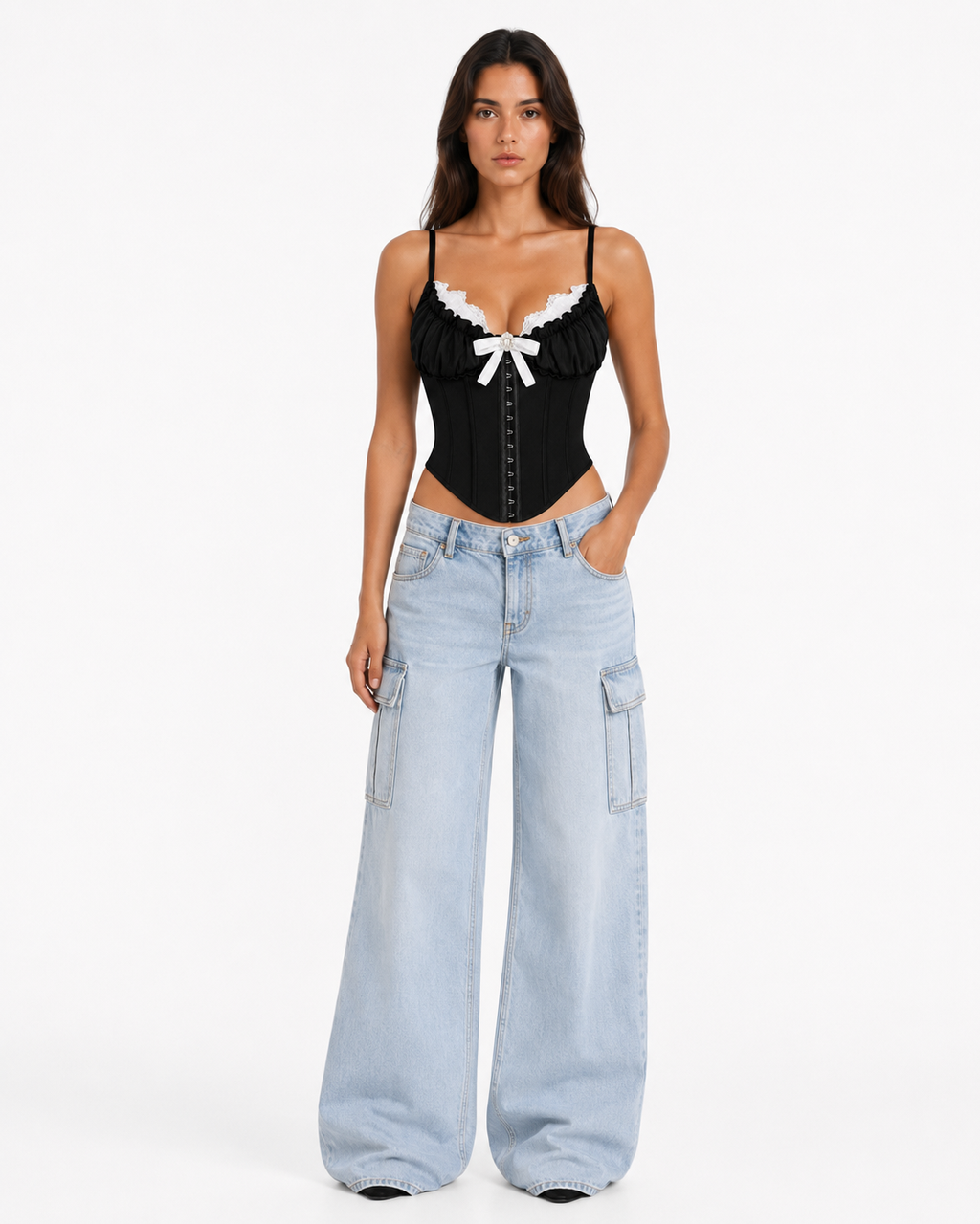 Camile Bustier Top — Kae Paris, detalle