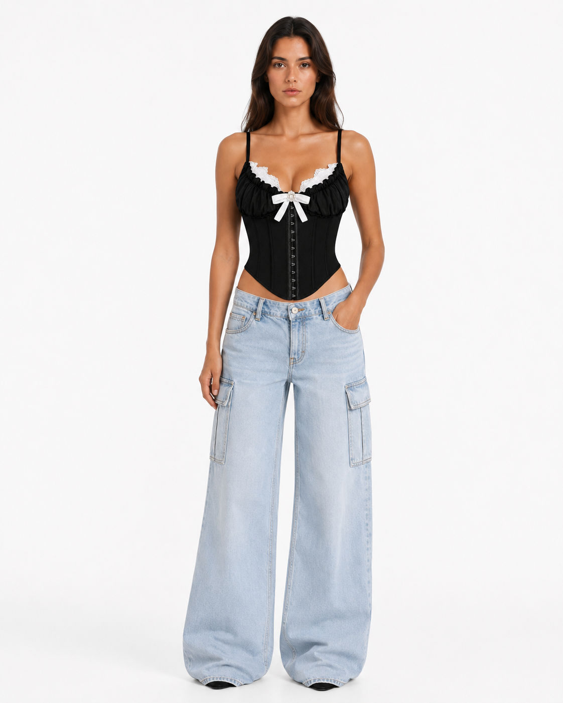 Camile Bustier Top — Kae Paris, detalle
