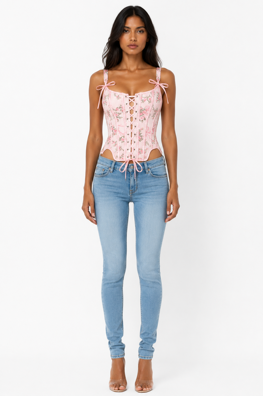Fleur Corset Top — Kae Paris, detalle