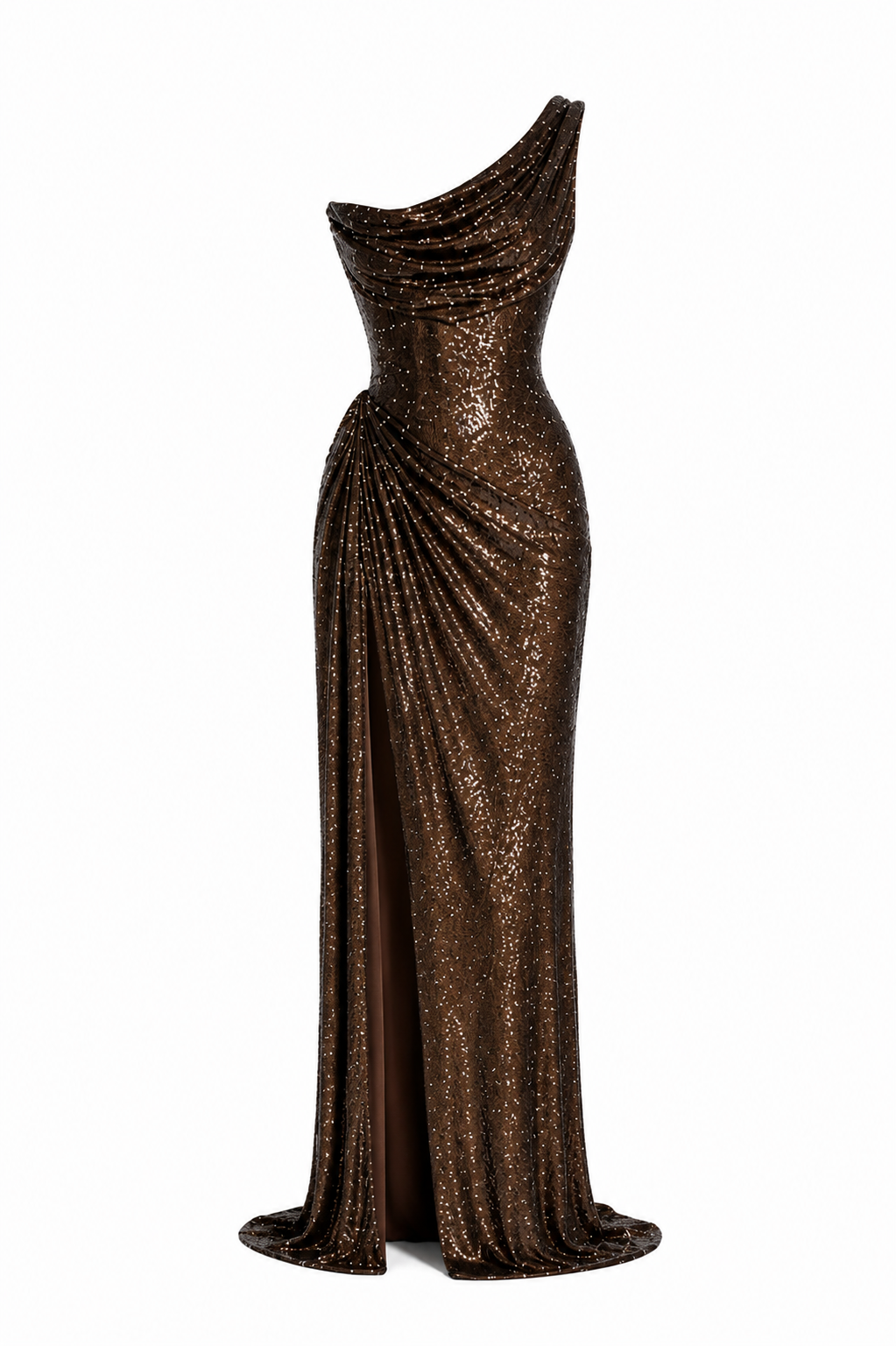 Cocoa Éclat Gown