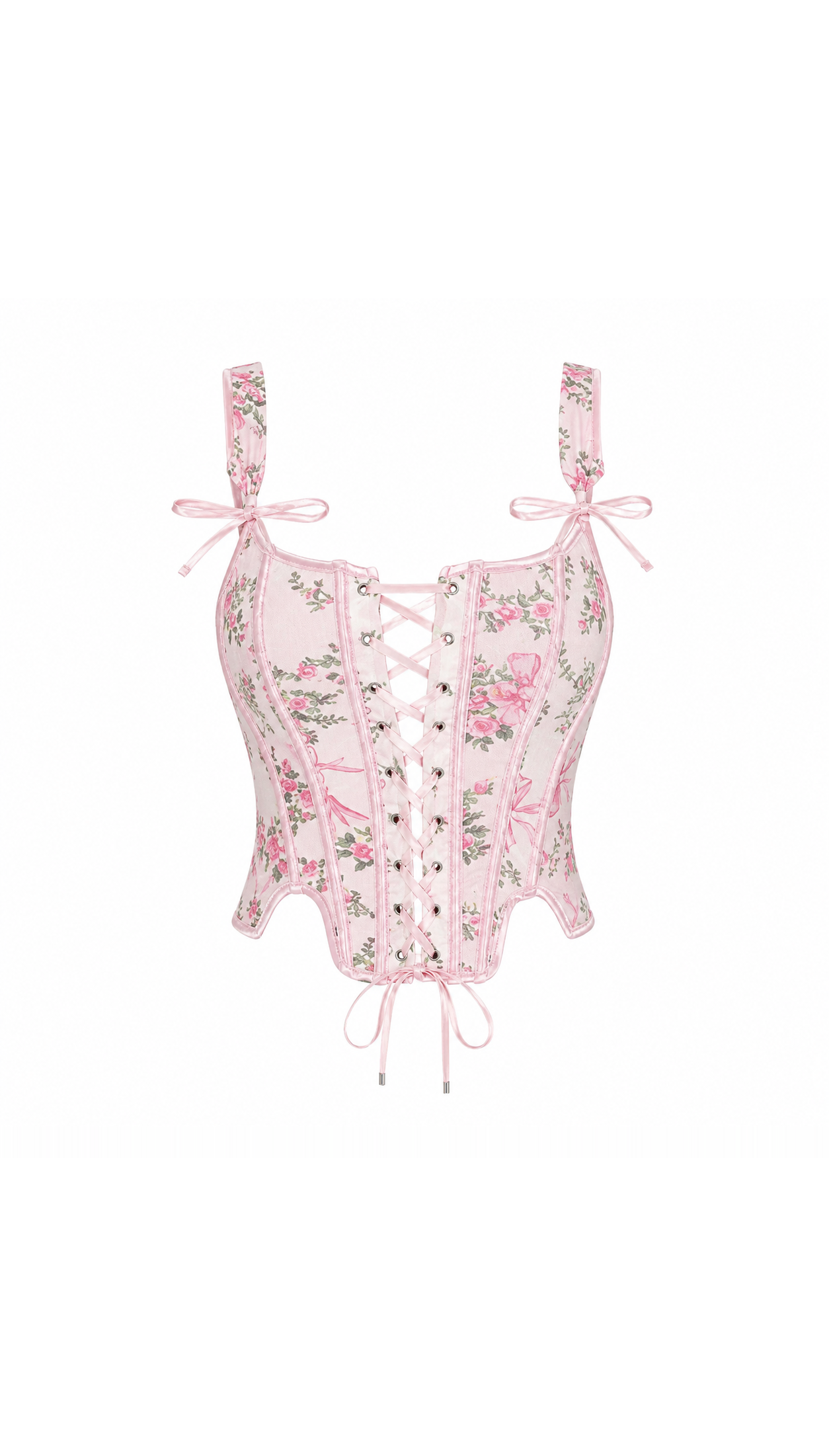 Fleur Corset Top Pink