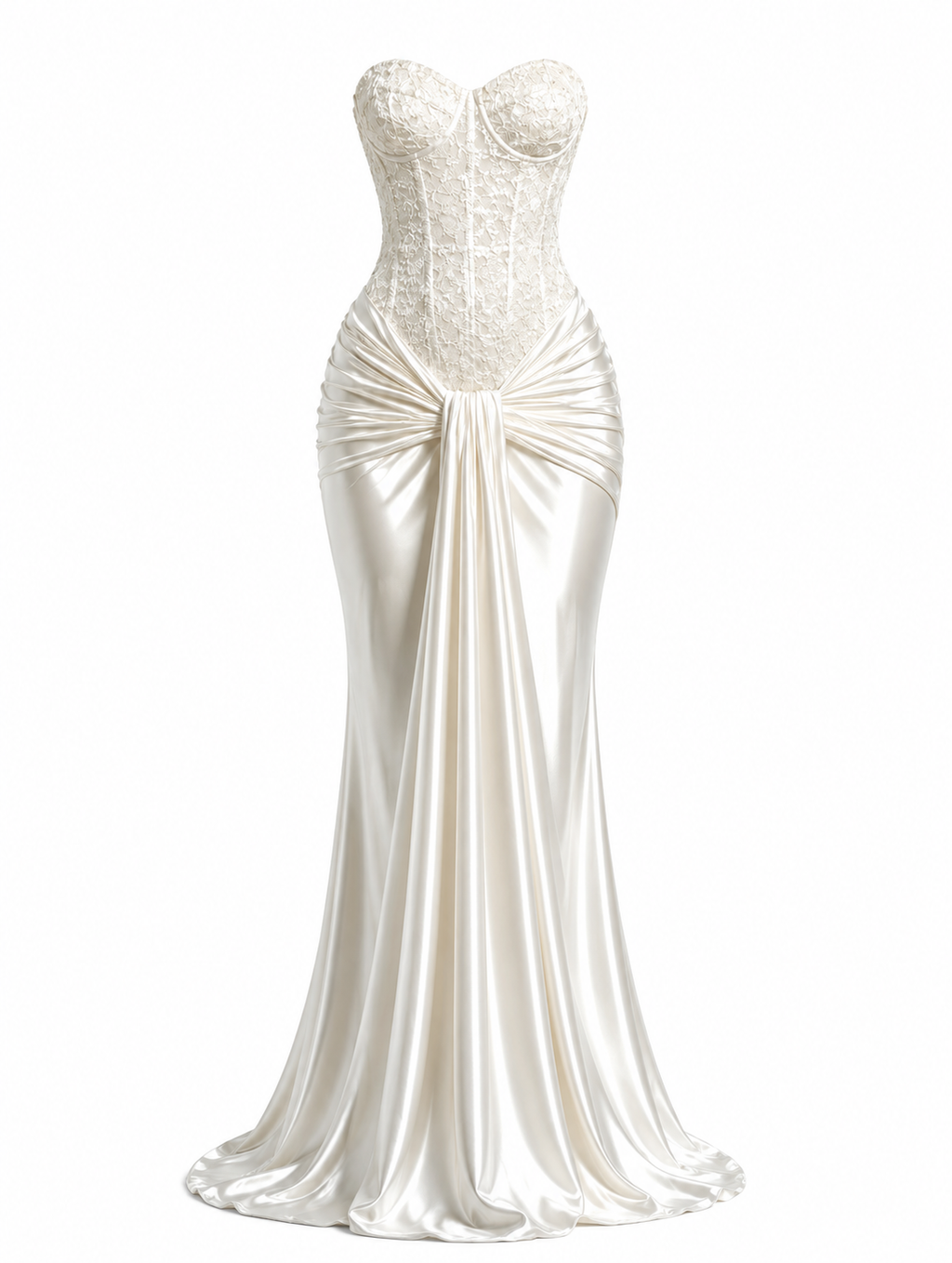 Chiara White Dress — Kae Paris, detalle