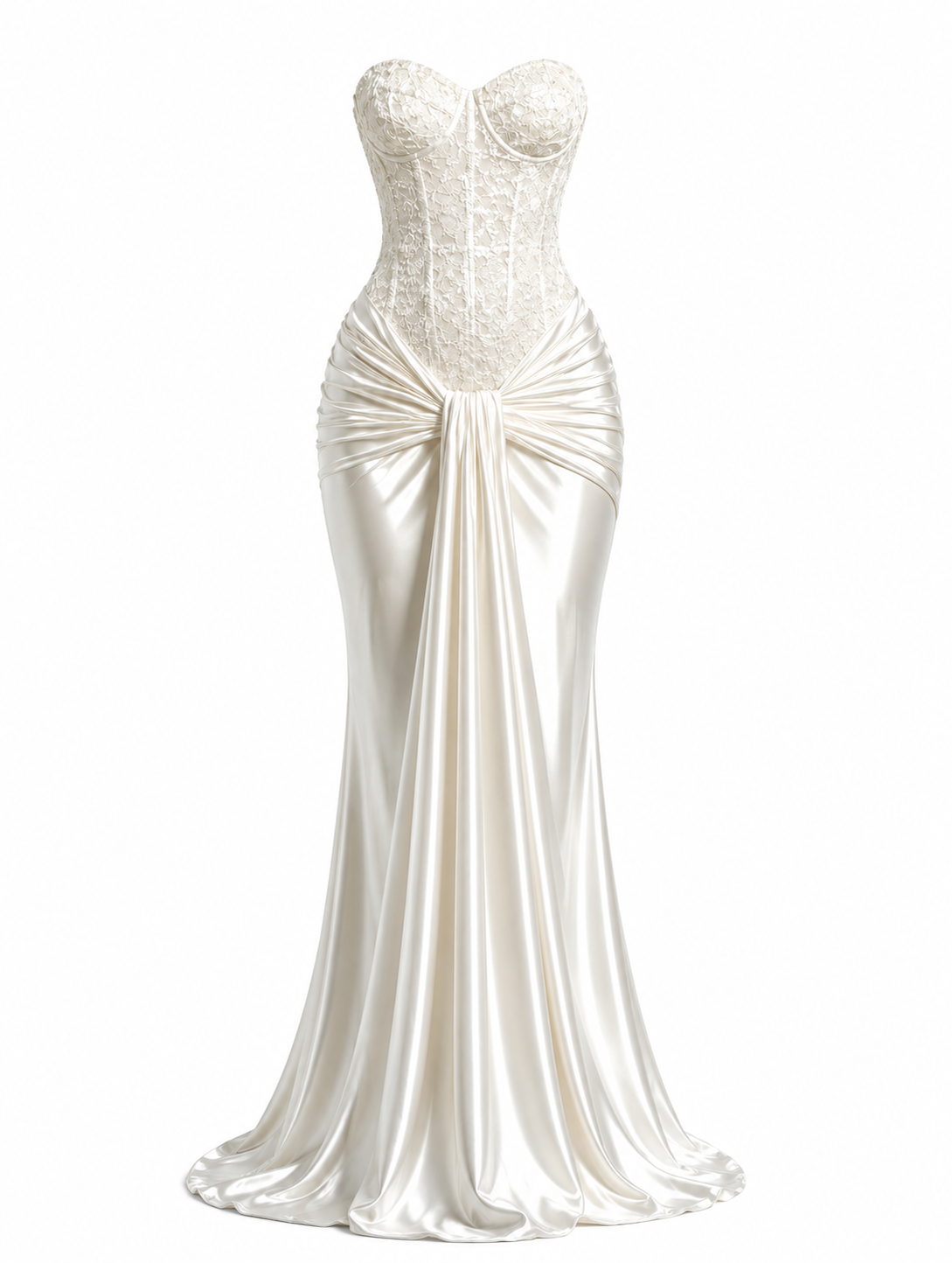 Chiara White Dress — Kae Paris, detalle