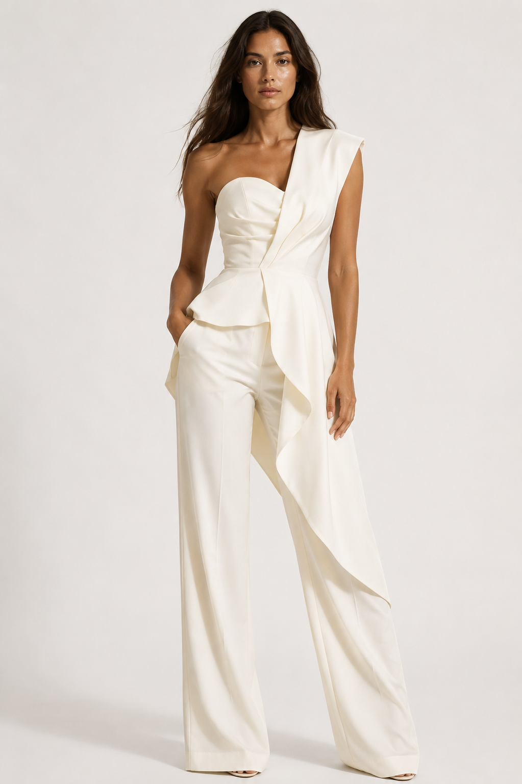 Monaco Noir Jumpsuit — Kae Paris, detalle